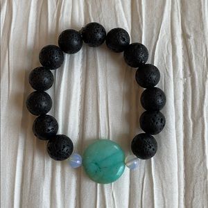 Charcoal Beaded Bracelet